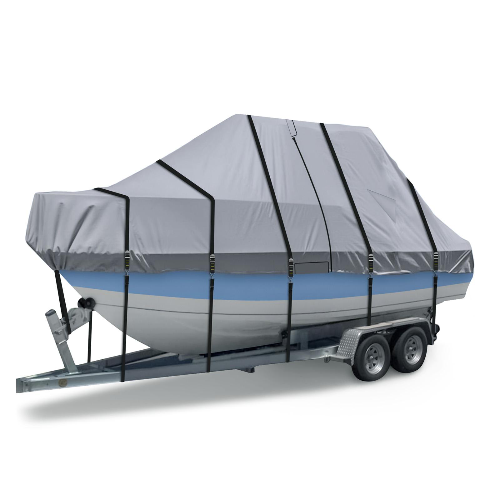 1200D Trailerable Center Console Boats Covers with Motor Covering & Adjustable Buckle with 18 Tie Down Strap For Protecting Roof
1200D Trailerable Center Console Boats Covers with Motor Covering & Adjustable Buckle with 18 Tie Down Strap For Protecting Roof