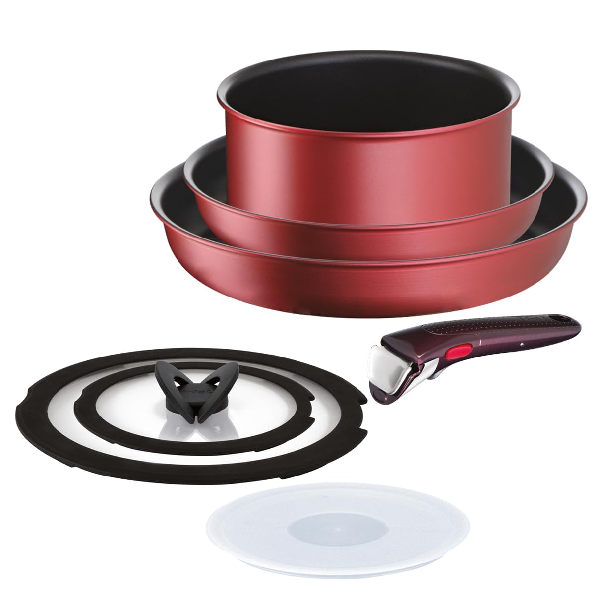 Набор сковородок Tefal 7 IH Rouge Unlimited L38395 Совместимо с совместимы с открытым огнем красный IH, (газовый огонь),
Набор сковородок Tefal 7 IH Rouge Unlimited L38395 Совместимо с совместимы с открытым огнем красный IH, (газовый огонь),