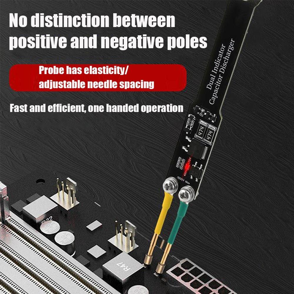 with Dual LED Discharge Maintenance Tool AC/DC Discharge Protection Tool Repair Tools чорний
with Dual LED Discharge Maintenance Tool AC/DC Discharge Protection Tool Repair Tools чорний