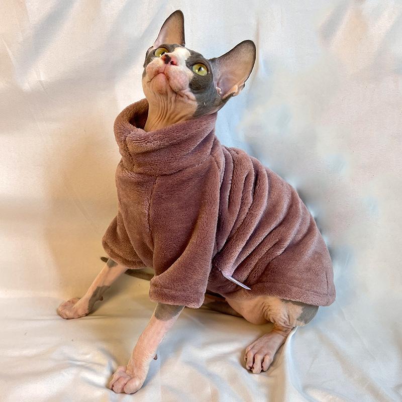 Бесшерстная кошачья одежда толстая одежда для кошек Sphinx оптом Немецкое норковое дно тепло и комфортно осенью и зимой.
Бесшерстная кошачья одежда толстая одежда для кошек Sphinx оптом Немецкое норковое дно тепло и комфортно осенью и зимой.