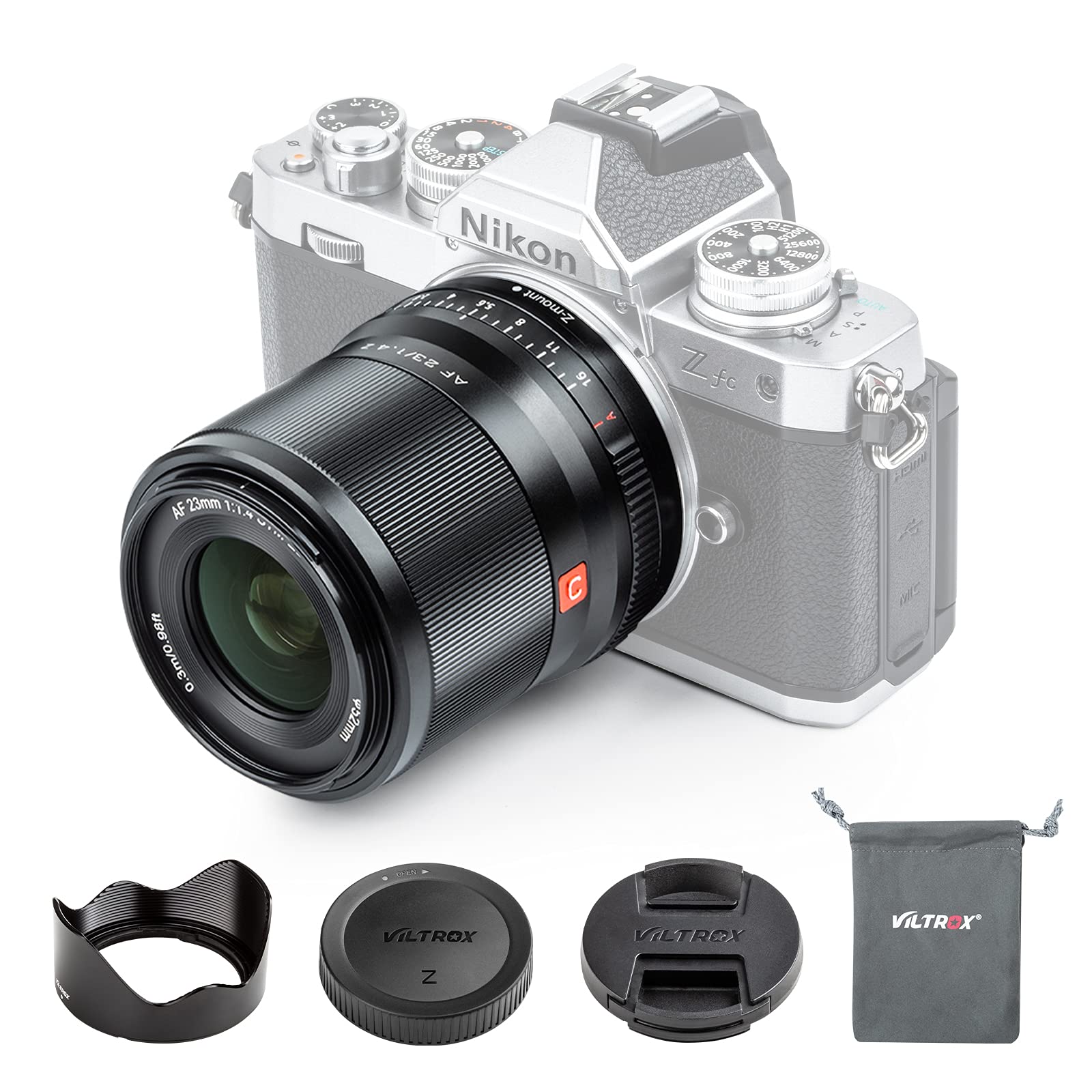 VILTROX Single Focus Lens for Nikon Z Mount AF 23mm STM Wide Angle Lens Interchangeable Lens for Nikon Z Mount Compatible with Eye AF Large Aperture
VILTROX Single Focus Lens for Nikon Z Mount AF 23mm STM Wide Angle Lens Interchangeable Lens for Nikon Z Mount Compatible with Eye AF Large Aperture