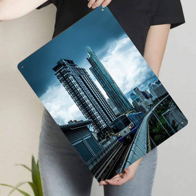 Urban Skyline Modern Architecture Subway Scene Metal Iron Painting Home Decor Wall Art 20x30cm(7.8x11.8inch)
Urban Skyline Modern Architecture Subway Scene Metal Iron Painting Home Decor Wall Art 20x30cm(7.8x11.8inch)