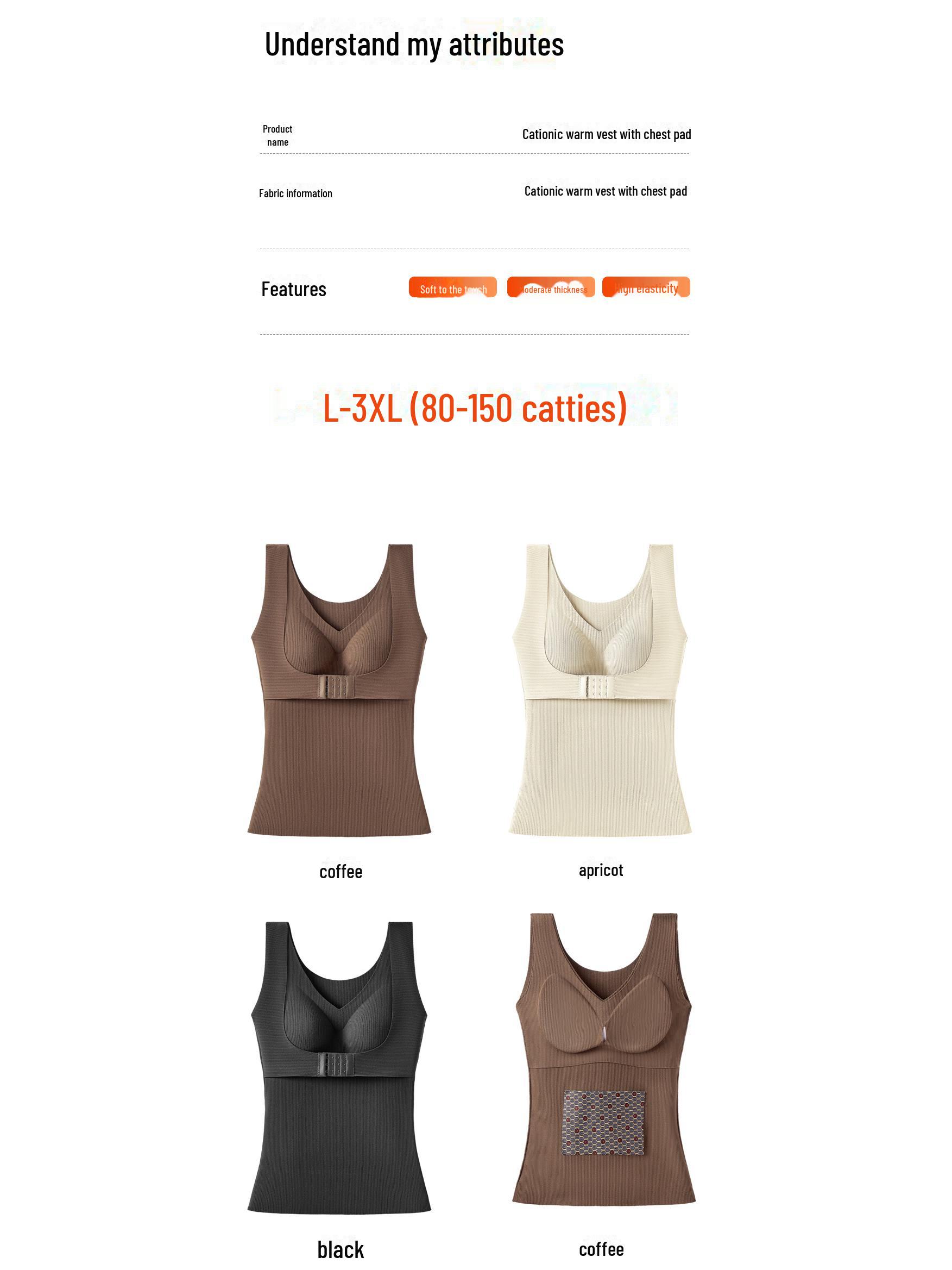 Женский теплый бархатный жилет: Нагрудные накладки и передняя пряжка для придания формы и защиты от холода осенью и зимой XXXL чёрный
Женский теплый бархатный жилет: Нагрудные накладки и передняя пряжка для придания формы и защиты от холода осенью и зимой XXXL чёрный