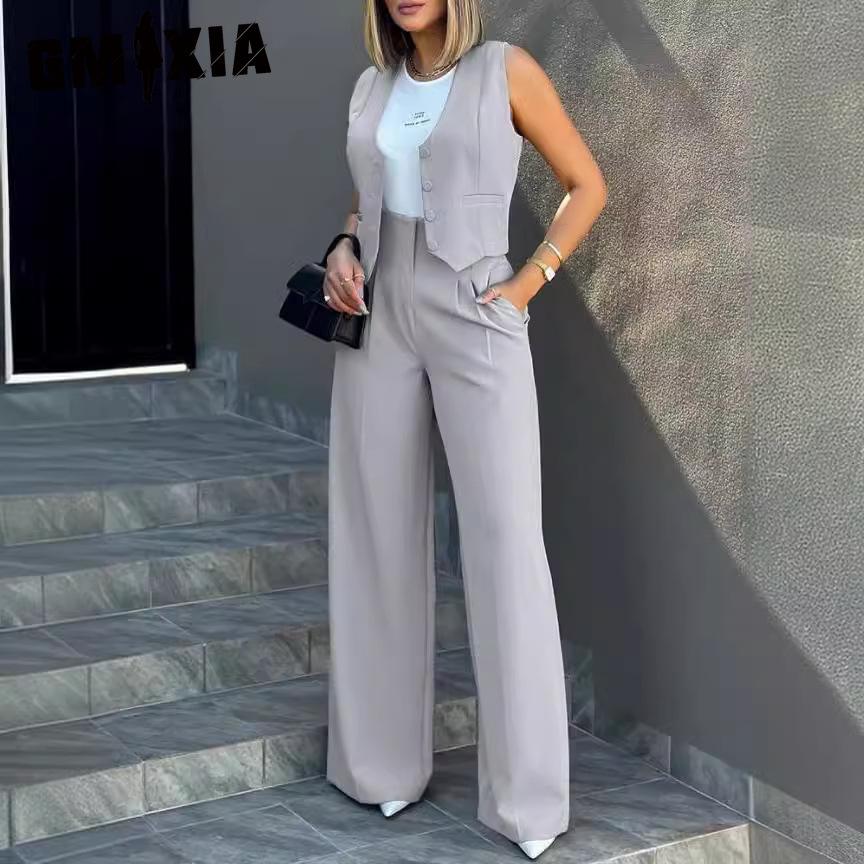GMXIA Fashionable Waistcoat, Vest, Wide-leg Pants and Casual Suit XXL темно-червоний колір
GMXIA Fashionable Waistcoat, Vest, Wide-leg Pants and Casual Suit XXL темно-червоний колір