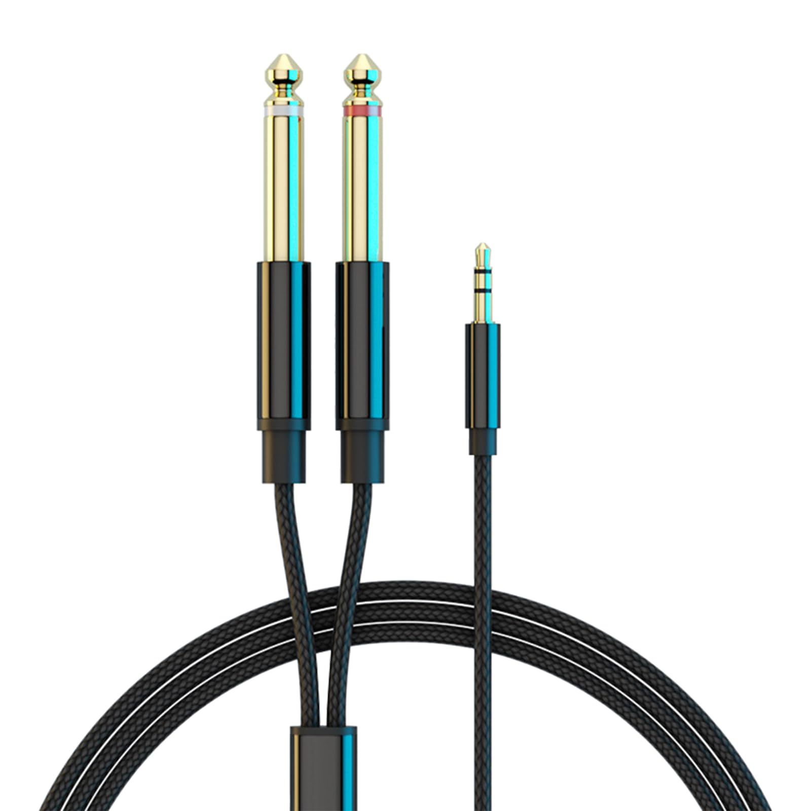 до аудіокабелю Перехідний кабель «пама-та» x 2 розподільний кабель 1 м нейлоновий плетений роз’єм Сумісний з 3,5 мм 6,35 мм 3,5 мм 6,35 мм 6,35 мм
до аудіокабелю Перехідний кабель «пама-та» x 2 розподільний кабель 1 м нейлоновий плетений роз’єм Сумісний з 3,5 мм 6,35 мм 3,5 мм 6,35 мм 6,35 мм