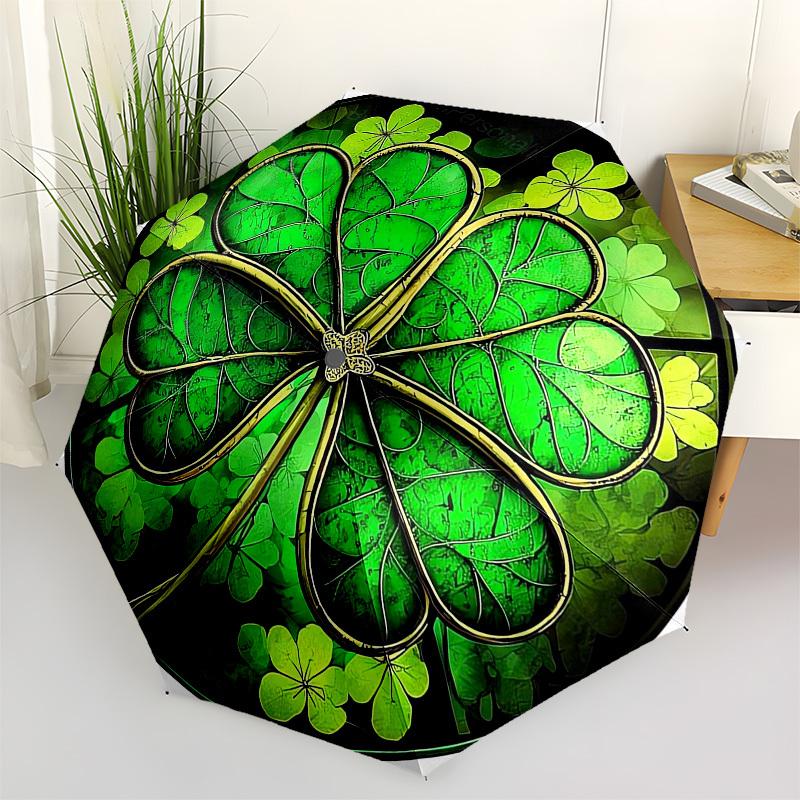 1pc Four-Leaf Clover Artwork Umbrella with Plastic Handle,Vibrant Cartoon Pattern,Multi-functional UmbrellaPT217
1pc Four-Leaf Clover Artwork Umbrella with Plastic Handle,Vibrant Cartoon Pattern,Multi-functional UmbrellaPT217
