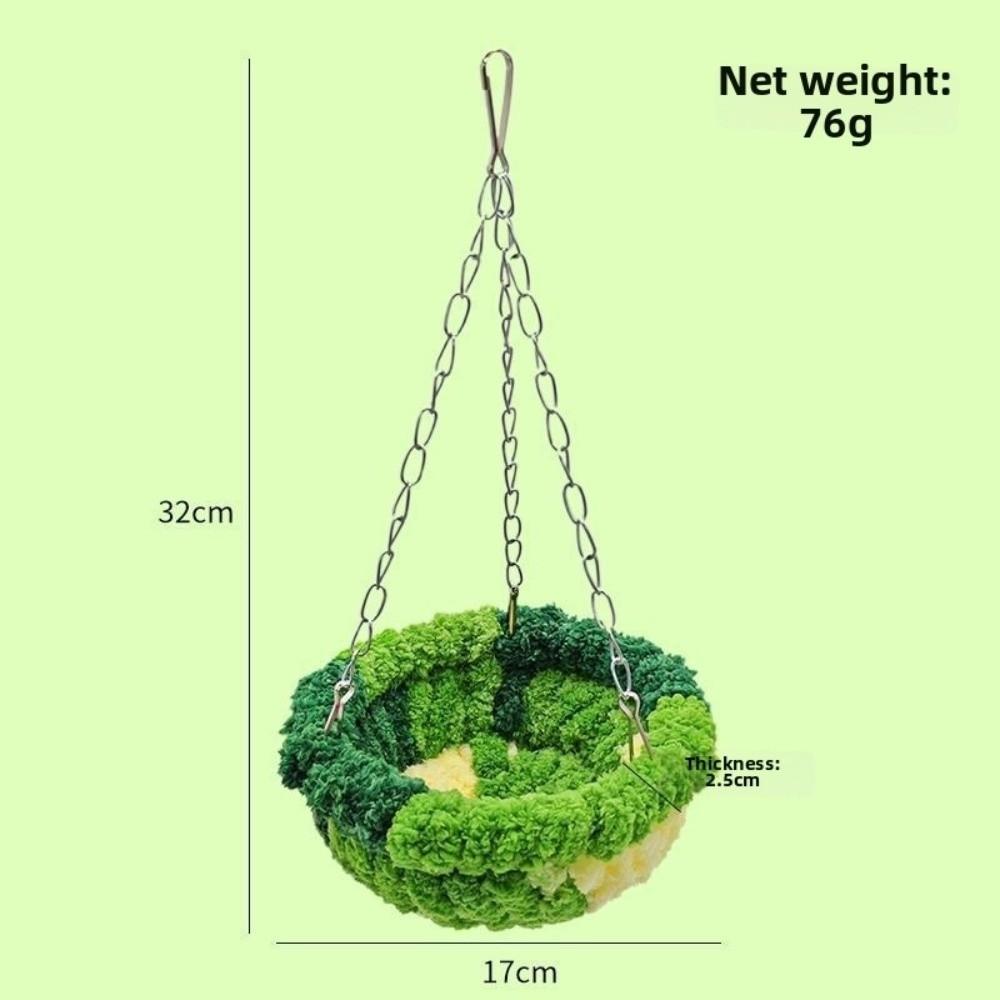 Hanging Bird Hammock Comfortable Bird Cage Swing New Warm Bird Nest Pet Supplies зелений
Hanging Bird Hammock Comfortable Bird Cage Swing New Warm Bird Nest Pet Supplies зелений