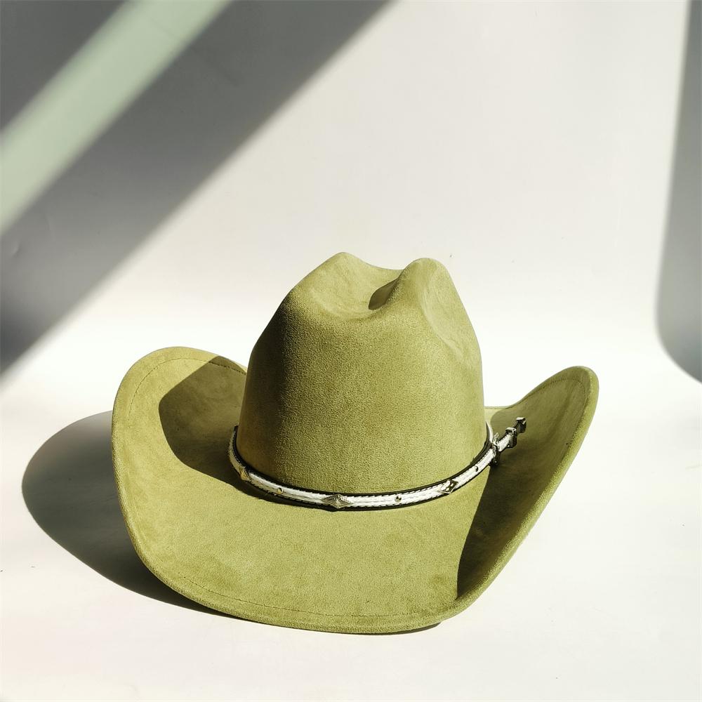 New Handmade belt Suede Western Cowboy Hat wide brim Cowgirl hat party hat wholesale stage hat wholesale Cattleman knight hat M 56-58
New Handmade belt Suede Western Cowboy Hat wide brim Cowgirl hat party hat wholesale stage hat wholesale Cattleman knight hat M 56-58