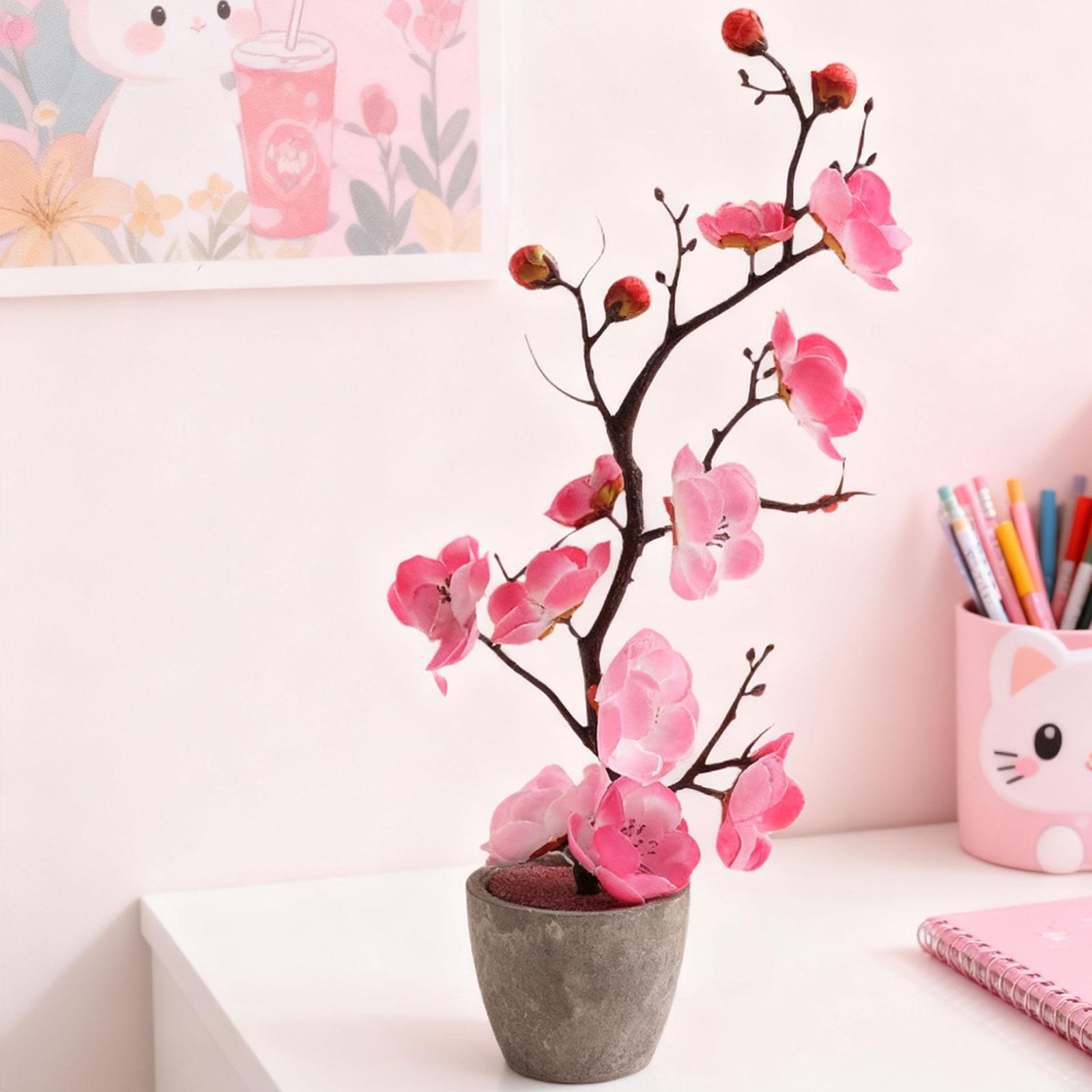 Artificial Plum Blossom Flower Fake Plants Artificial Flowers Fake Bonsai Flower for Indoor рожевий
Artificial Plum Blossom Flower Fake Plants Artificial Flowers Fake Bonsai Flower for Indoor рожевий