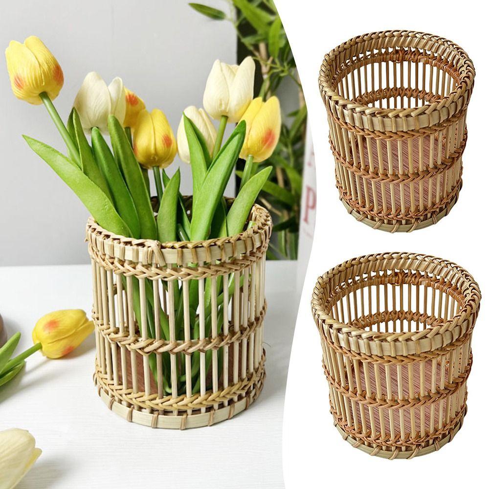 Woven Basket Woven Basket Tableware Storage Box Makeup Brush Bucket Portable Woven Storage Box
Woven Basket Woven Basket Tableware Storage Box Makeup Brush Bucket Portable Woven Storage Box
