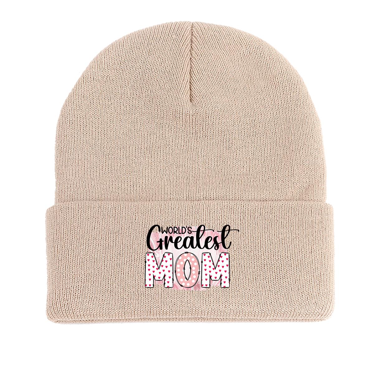 Greatest MOM Warm Knitted Hat Beanie, Mother Man Cap Cancer Chemo Cuff Trendy Headwear Knit Cap Beanie as the picture бежевый
Greatest MOM Warm Knitted Hat Beanie, Mother Man Cap Cancer Chemo Cuff Trendy Headwear Knit Cap Beanie as the picture бежевый