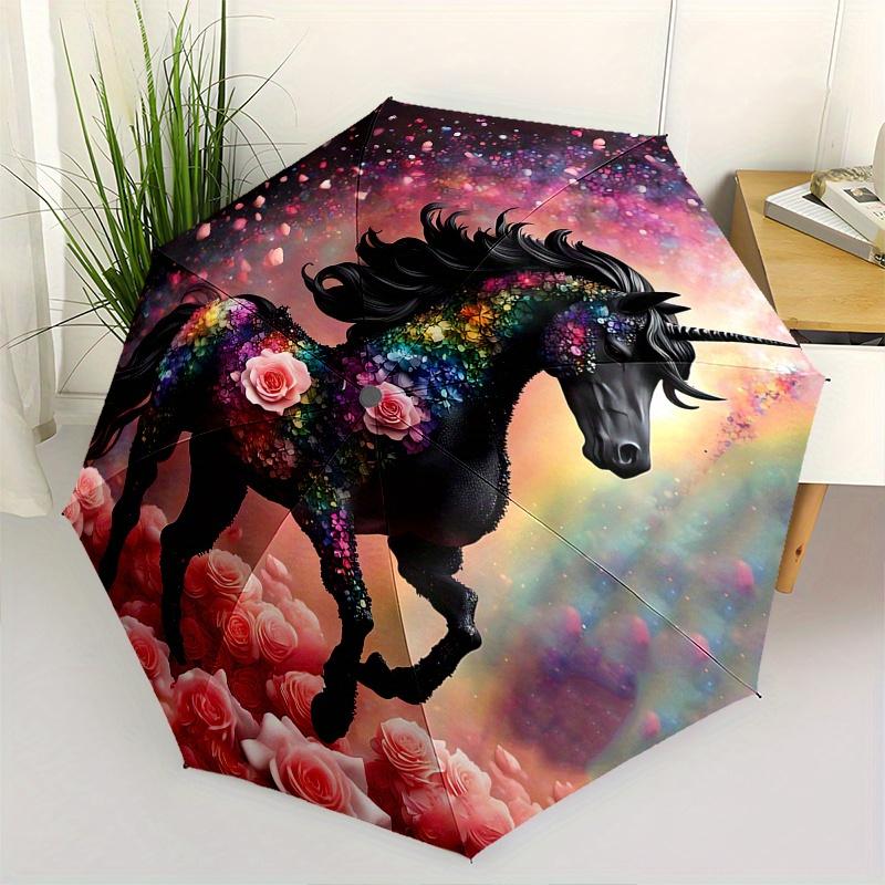 Unicorn, Floral Theme 8 Bone Hand Automatic Folding Fashion umbrella, Compact and Portable Design, A Perfect Gift for Birthday, Christmas or
Unicorn, Floral Theme 8 Bone Hand Automatic Folding Fashion umbrella, Compact and Portable Design, A Perfect Gift for Birthday, Christmas or