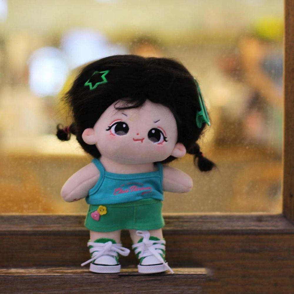 Cotton Doll 20cm Cotton Doll Clothes Cartoon Pattern Miniature Dopamine Set Doll Accessories Green Sling
Cotton Doll 20cm Cotton Doll Clothes Cartoon Pattern Miniature Dopamine Set Doll Accessories Green Sling