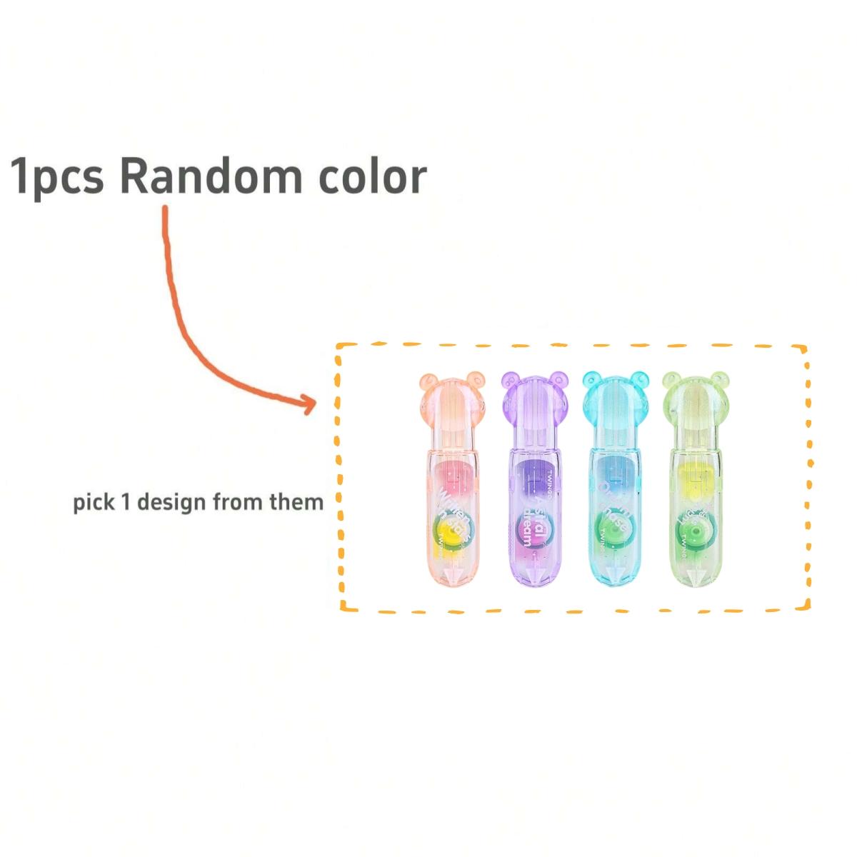 1/2/4pcs Mini Portable Soul Color Press Type Glue Tape Transparent Gradient Design 5mm*6m Pen Shape for DIY
1/2/4pcs Mini Portable Soul Color Press Type Glue Tape Transparent Gradient Design 5mm*6m Pen Shape for DIY