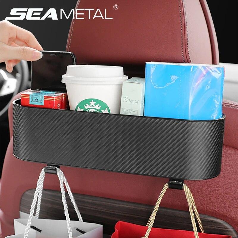 SEAMETAL Car Seat Back Organizer ABS Rear Row Storage Box with Hook Cup Holder Universal Stuff Holder Car Interior Accessories
SEAMETAL Car Seat Back Organizer ABS Rear Row Storage Box with Hook Cup Holder Universal Stuff Holder Car Interior Accessories