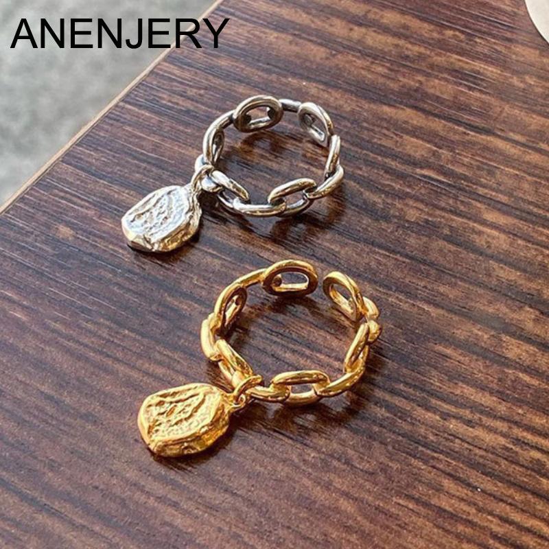 ANENJERY нерегулярные круглые кольца с подвеской для женщин и мужчин, модные регулируемые кольца с геометрическим рисунком, ювелирные аксессуары золотой
ANENJERY нерегулярные круглые кольца с подвеской для женщин и мужчин, модные регулируемые кольца с геометрическим рисунком, ювелирные аксессуары золотой