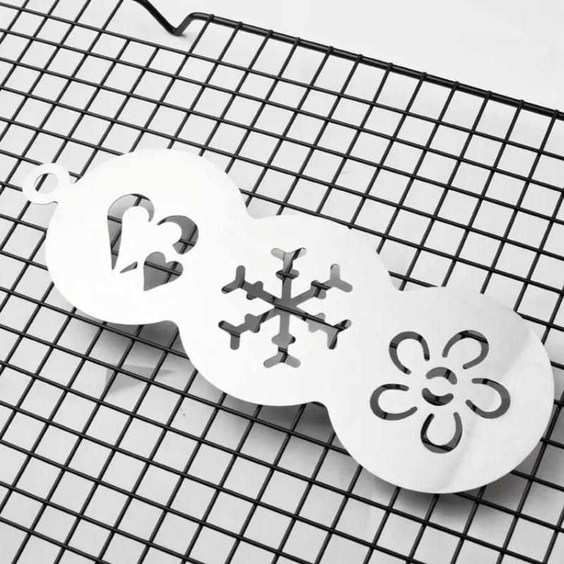 Mew Three-in-one Stainless Steel Coffee Drawing Die Coffee Gadget Cake Dusting Mold Coffee Decoration
Mew Three-in-one Stainless Steel Coffee Drawing Die Coffee Gadget Cake Dusting Mold Coffee Decoration