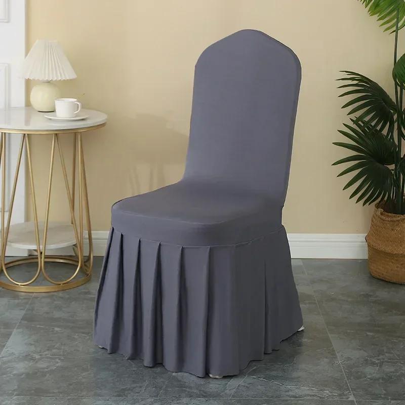 1 piece Pleated skirt Spandex Chair Cover Hotel Banquet Party Events Wedding Decoration Dining Room Seat Protector Covers темно-сірий колір
1 piece Pleated skirt Spandex Chair Cover Hotel Banquet Party Events Wedding Decoration Dining Room Seat Protector Covers темно-сірий колір