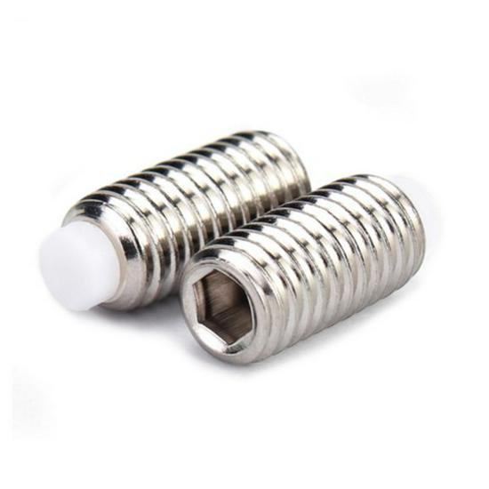 Stainless Steel & POM Plastic Plunger Set Screw with Rubber Head - M4, M5, M6, M8 M4*6
Stainless Steel & POM Plastic Plunger Set Screw with Rubber Head - M4, M5, M6, M8 M4*6