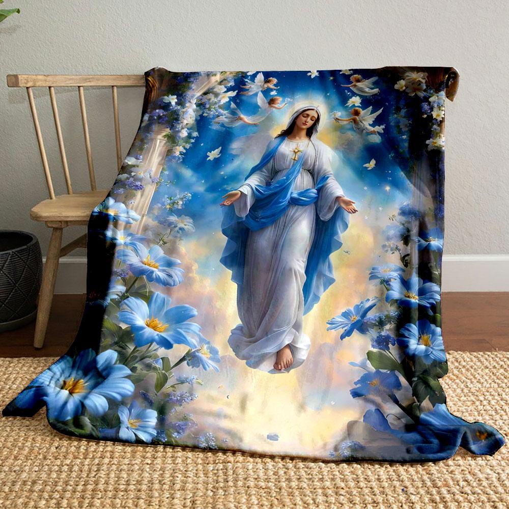 Virgin Mary Angels Flowers Blanket Printed Blanket for Living Room Bed Couch lunch break Soft Cozy Blanket for Friend s festival Gift 80cm x 120cm
Virgin Mary Angels Flowers Blanket Printed Blanket for Living Room Bed Couch lunch break Soft Cozy Blanket for Friend s festival Gift 80cm x 120cm