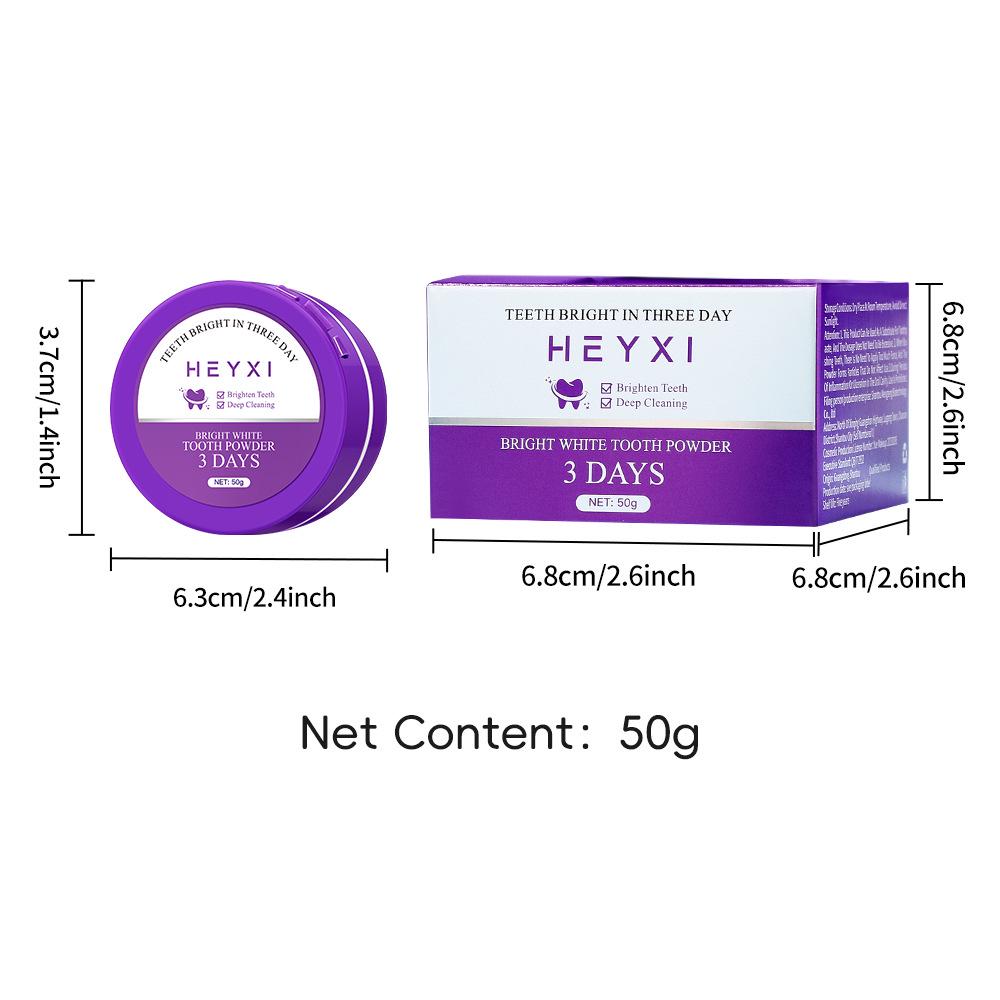 HEYXI Отбеливающий порошок для зубов: Свежее дыхание и раствор для ухода за полостью рта
HEYXI Отбеливающий порошок для зубов: Свежее дыхание и раствор для ухода за полостью рта