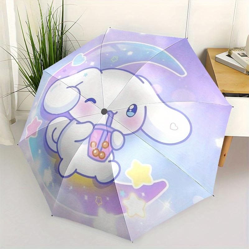 1pc Sanrio Moon Cinnamoroll Pattern Automatic 3-Fold Cartoon Umbrella, 8 Steel Frames, High-Value Folding Umbrella, Suitable for Office, Travel and Ou
1pc Sanrio Moon Cinnamoroll Pattern Automatic 3-Fold Cartoon Umbrella, 8 Steel Frames, High-Value Folding Umbrella, Suitable for Office, Travel and Ou