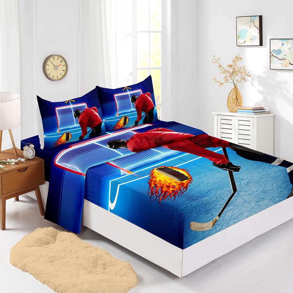 Four-Piece Mattress Set 3D Digital Printing Mattress Protective Cover Ice Sports Modern Simple Style (90cm * 190cm * 40cm) Pillowcase * 1
Four-Piece Mattress Set 3D Digital Printing Mattress Protective Cover Ice Sports Modern Simple Style (90cm * 190cm * 40cm) Pillowcase * 1