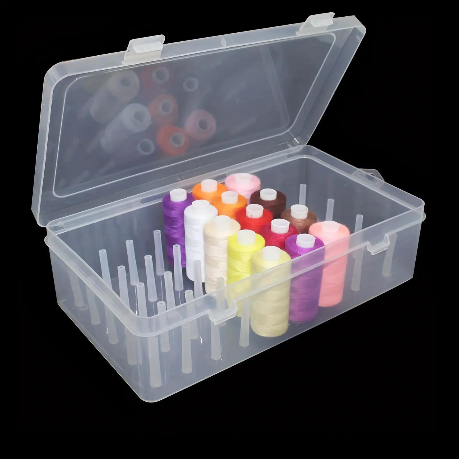 42 Compartment Clear Plastic Sewing Thread Organizer Box - Durable Multi-Purpose Storage for Medium Spools, Craft & Travel чистый
42 Compartment Clear Plastic Sewing Thread Organizer Box - Durable Multi-Purpose Storage for Medium Spools, Craft & Travel чистый