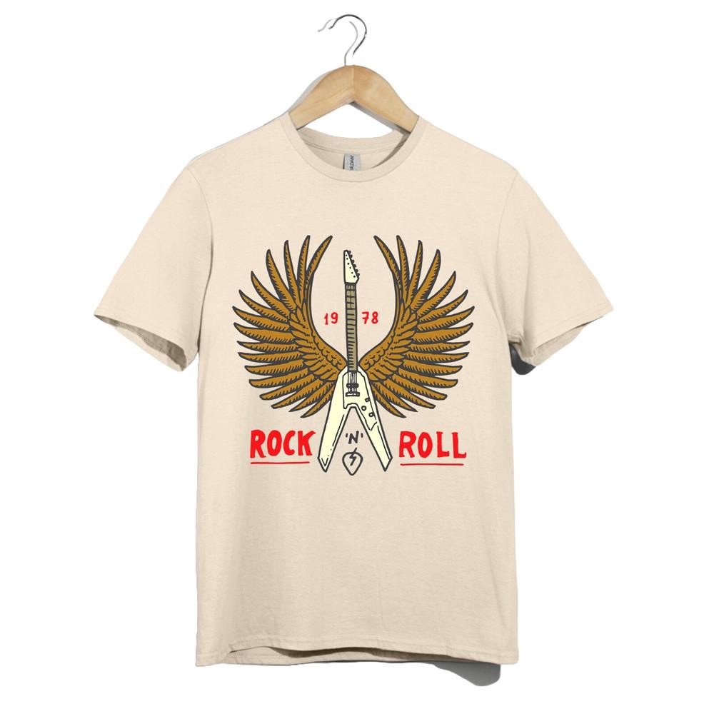 Rock N Roll Guitar Wings T-Shirt –Vintage 1978 Flying V Shirt –Retro Music Tee M
Rock N Roll Guitar Wings T-Shirt –Vintage 1978 Flying V Shirt –Retro Music Tee M