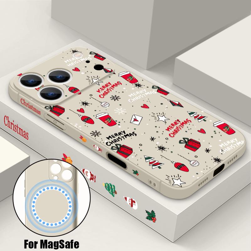 Christmas Pattern Phone Case For iPhone 17 Pro Max 16E Air 16 15 14 13 12 Pro Max 11 Magnetic For Magsafe Soft TPU Lanyard Cover iPhone 15 Pro Max
Christmas Pattern Phone Case For iPhone 17 Pro Max 16E Air 16 15 14 13 12 Pro Max 11 Magnetic For Magsafe Soft TPU Lanyard Cover iPhone 15 Pro Max