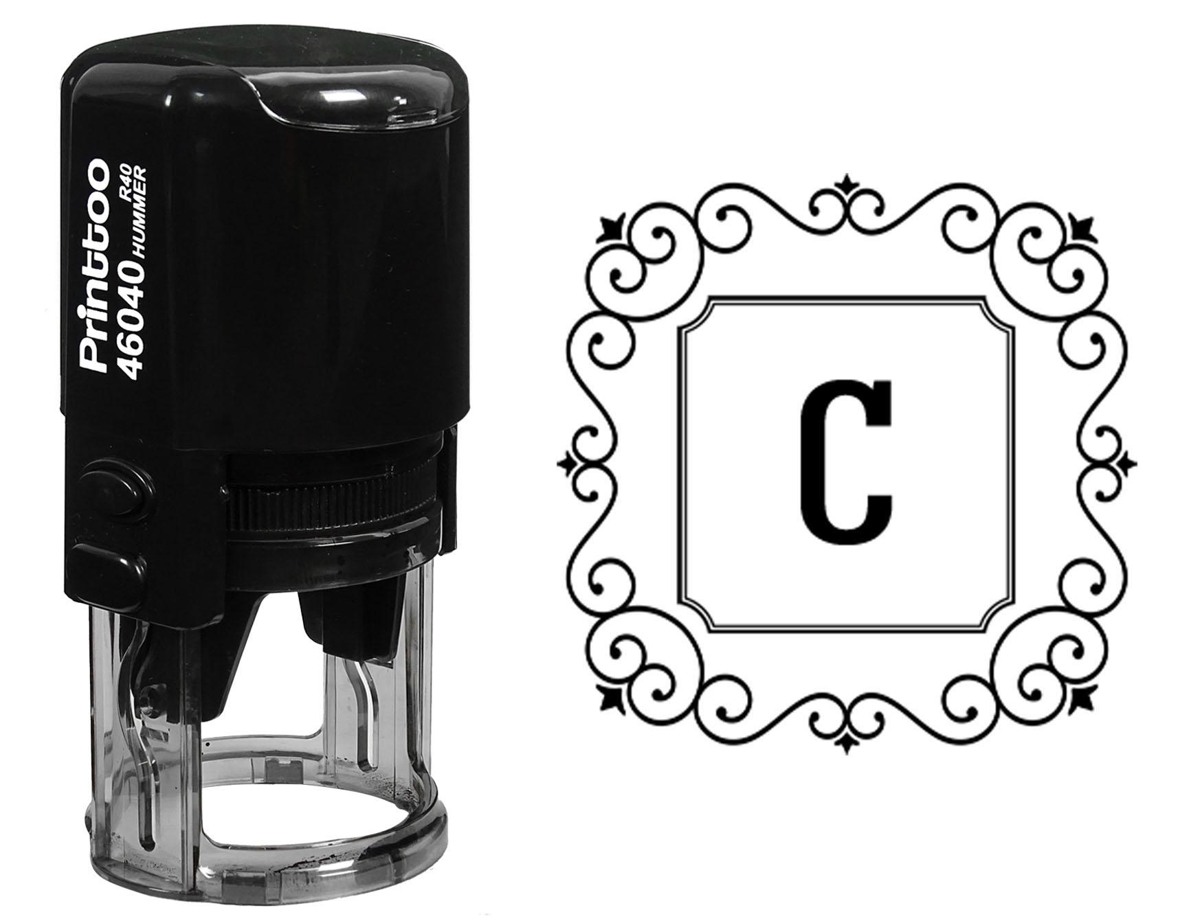 Printtoo Office Stationary Square Swirl Border Alphabet C Monogram Initial R-40 Self Inking Rubber 30 mm Diameter (Approx) синій
Printtoo Office Stationary Square Swirl Border Alphabet C Monogram Initial R-40 Self Inking Rubber 30 mm Diameter (Approx) синій