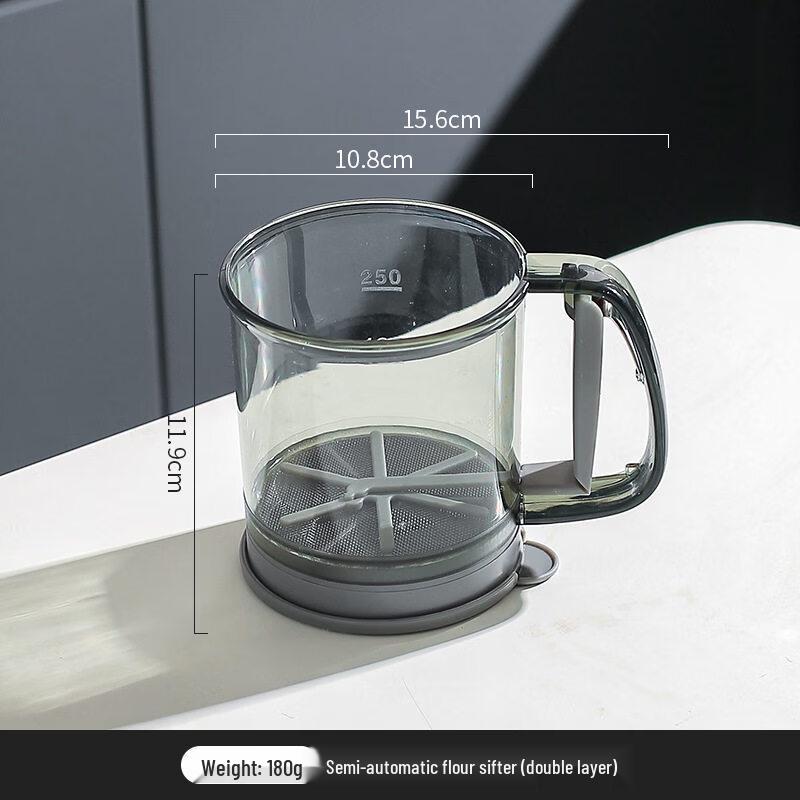 Handheld Semi-automatic Double-layer Flour Sifter
Handheld Semi-automatic Double-layer Flour Sifter