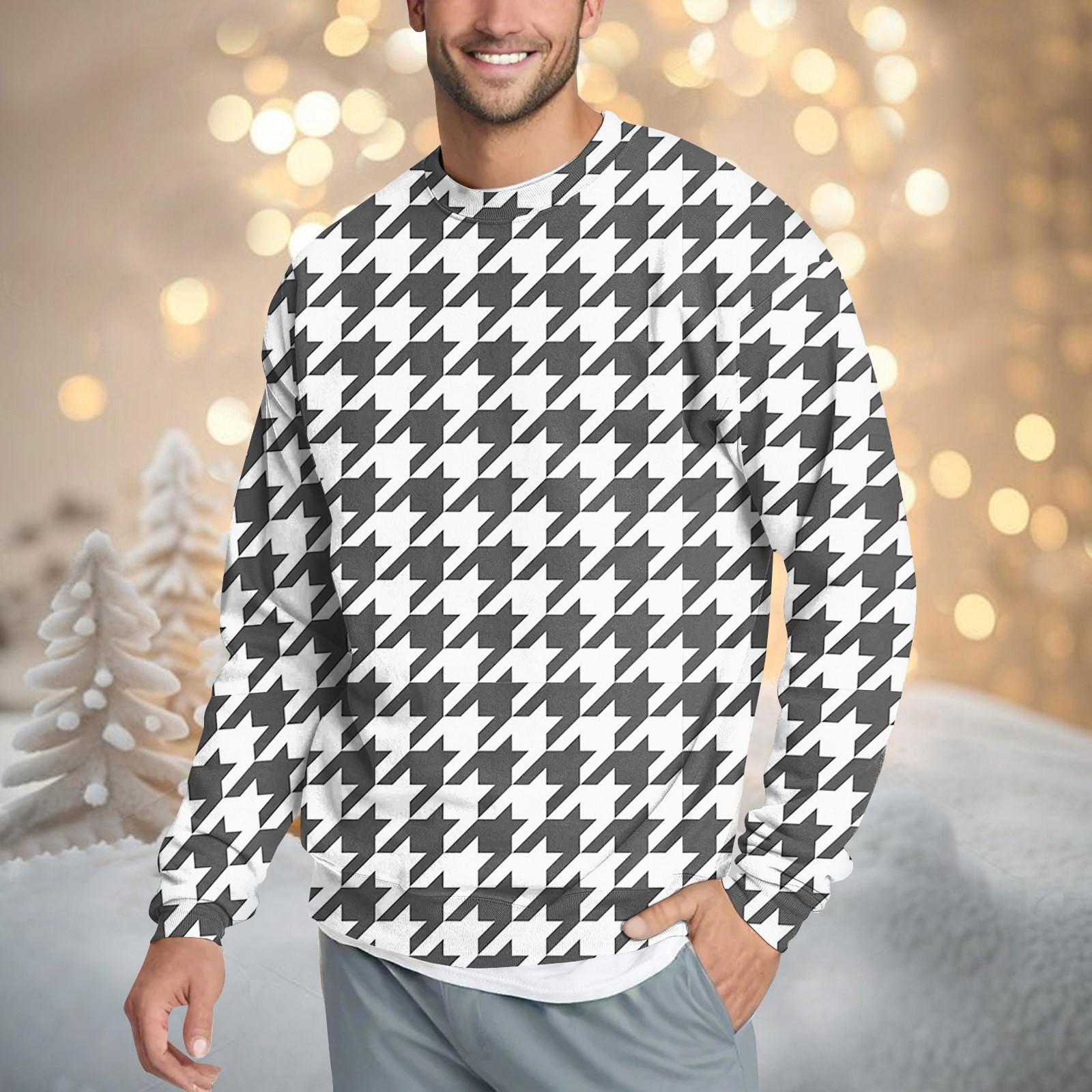 Мужская повседневная мода удобная клетчатая круглая горловина пуловер толстовка свитшот L чёрный
Мужская повседневная мода удобная клетчатая круглая горловина пуловер толстовка свитшот L чёрный