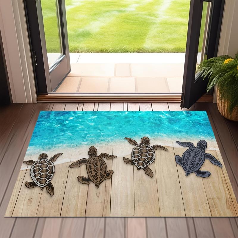 1 piece of summer beach welcome door mat turtle crawling sea mat summer door decoration mat coastal city home essential 40X60cm
1 piece of summer beach welcome door mat turtle crawling sea mat summer door decoration mat coastal city home essential 40X60cm