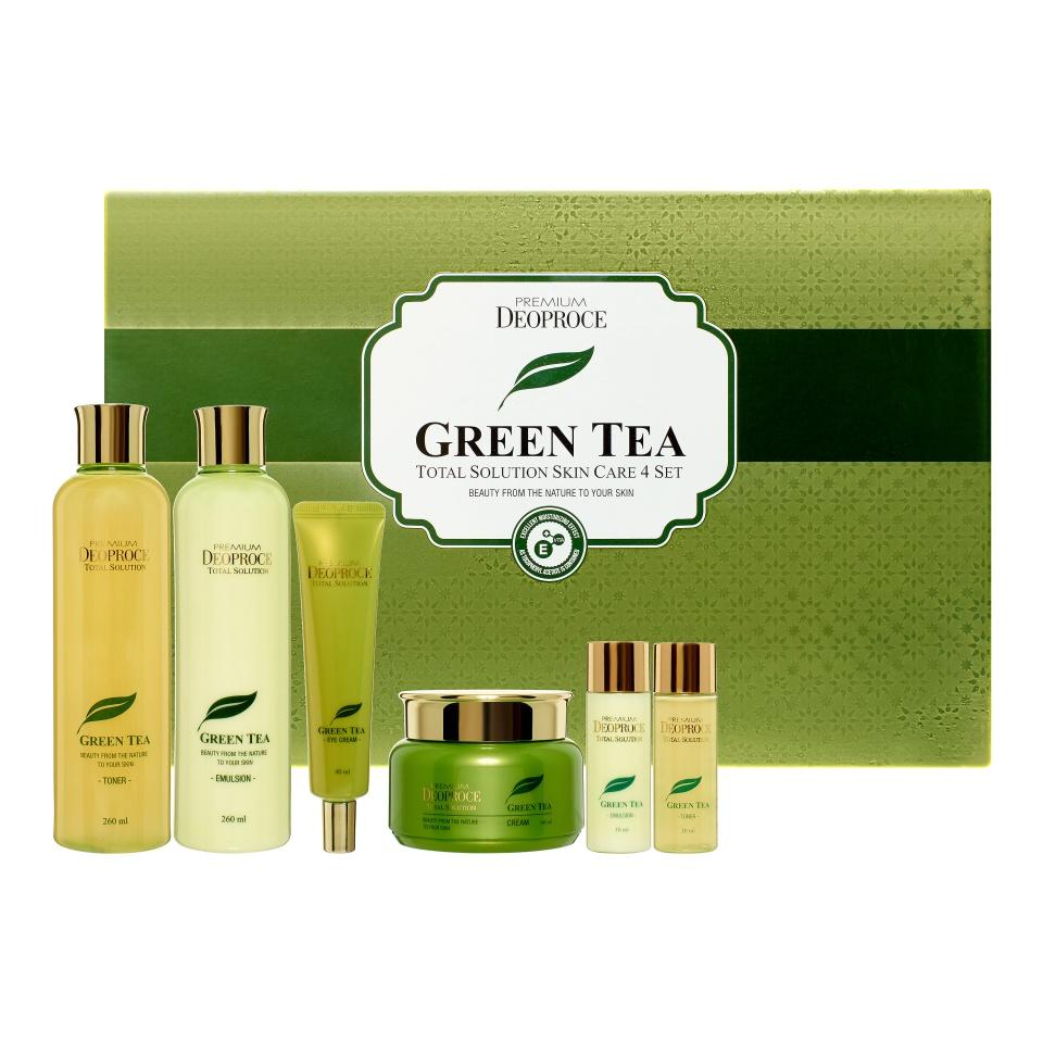 Набор для лица с экстрактом зелёного чая DEOPROCE PREMIUM GREENTEA TOTAL SOLUTION 4 SET Крем для кожи вокруг глаз, Тонер, Крем, Эмульсия
Набор для лица с экстрактом зелёного чая DEOPROCE PREMIUM GREENTEA TOTAL SOLUTION 4 SET Крем для кожи вокруг глаз, Тонер, Крем, Эмульсия