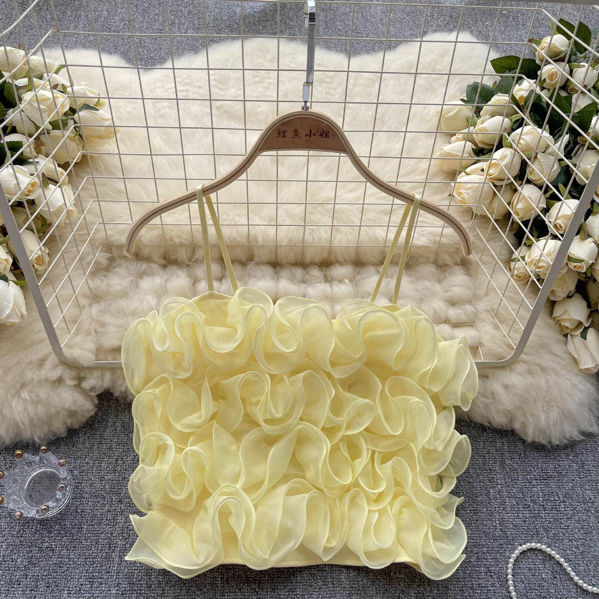 Летний женский топ-комбинезон с французской сеткой и объемными цветами, с высокой талией, короткий топ-комбинезон, шикарный топ-обертка One size жёлтый
Летний женский топ-комбинезон с французской сеткой и объемными цветами, с высокой талией, короткий топ-комбинезон, шикарный топ-обертка One size жёлтый