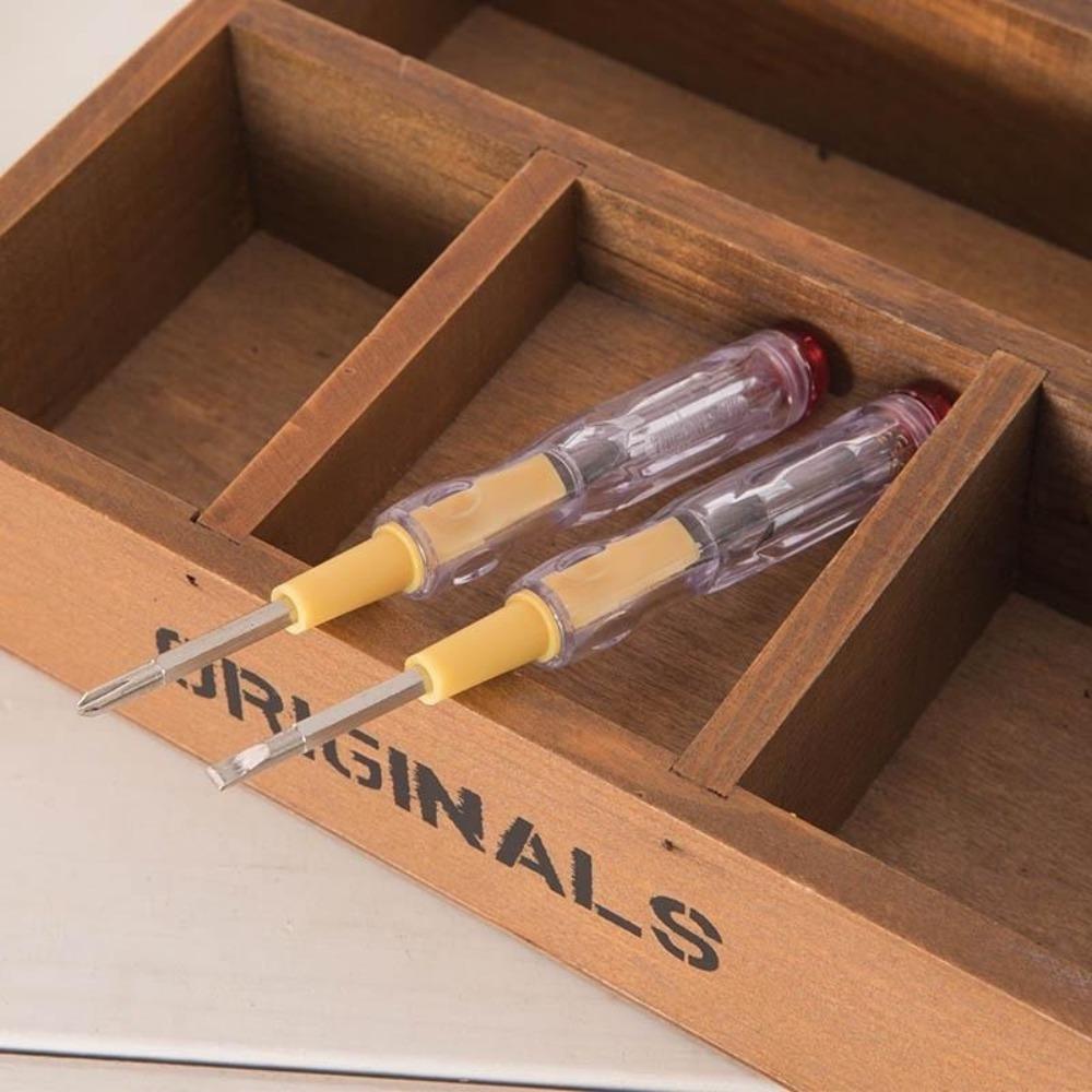 1pc/2pcs Electrical Tester Screwdriver Test Probe Pen Voltage Detector Light Dual Transparent Measuring Pen New Multifunctional Electric Pen 2pcs
1pc/2pcs Electrical Tester Screwdriver Test Probe Pen Voltage Detector Light Dual Transparent Measuring Pen New Multifunctional Electric Pen 2pcs