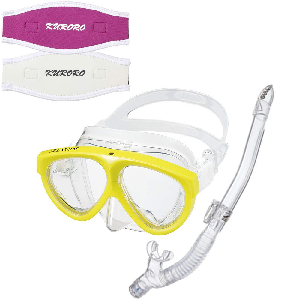 GULL Mask Mantis 5 Silicone Neon Yellow x Snorkel Canal Dry SP Silicone Clear x KURORO Mask Strap Cover Pink x (Rose White)
GULL Mask Mantis 5 Silicone Neon Yellow x Snorkel Canal Dry SP Silicone Clear x KURORO Mask Strap Cover Pink x (Rose White)