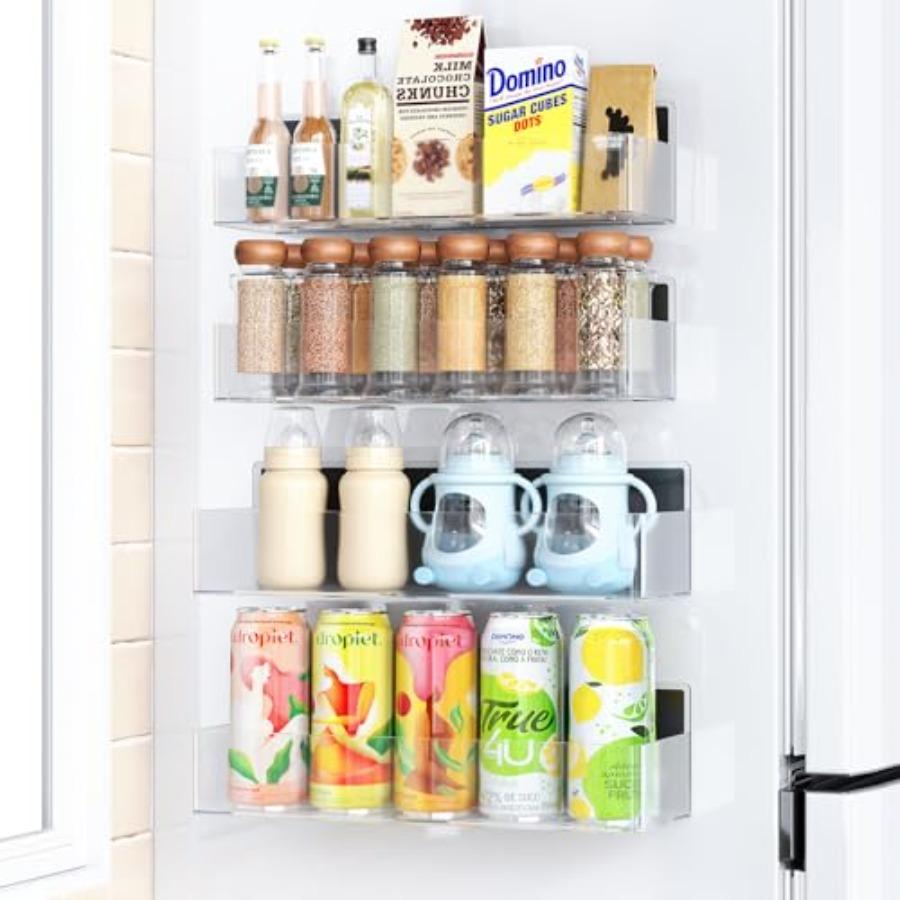 Magnetic Spice Rack for Refrigerator Kitchen Organizer and Storage Shelf Clear 4 Pack United States
Magnetic Spice Rack for Refrigerator Kitchen Organizer and Storage Shelf Clear 4 Pack United States
