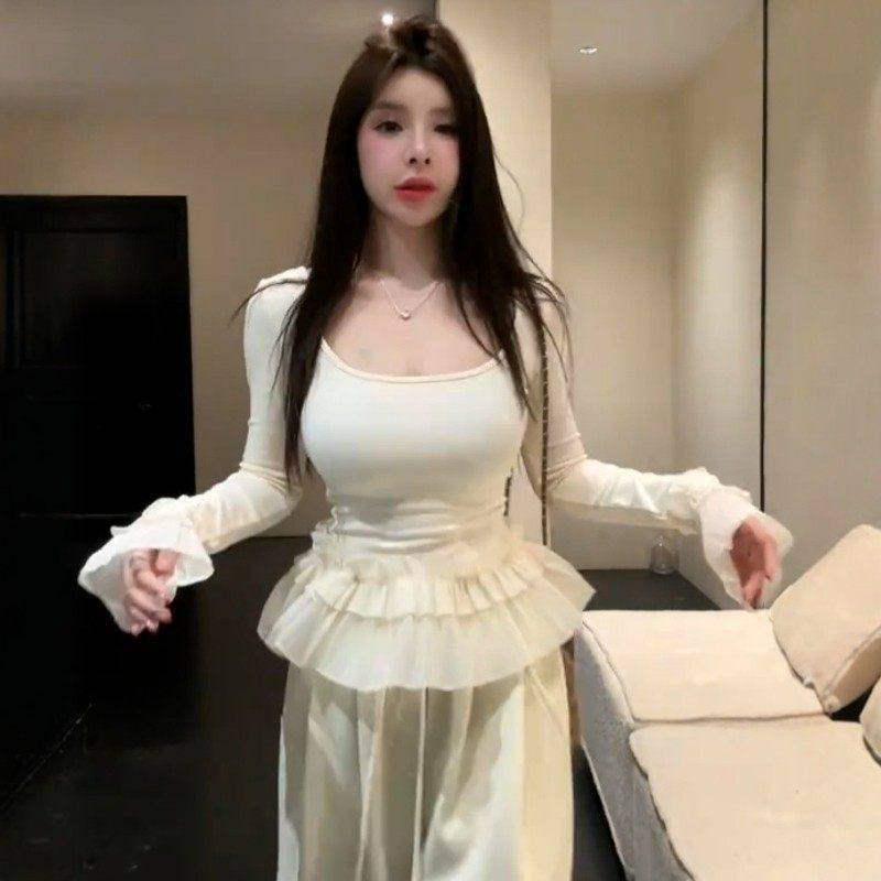 Women s Brushed Cotton Ruffle Long Sleeve Slimming Base Layer Top for Autumn/Winter Extra Large вершковий/мигдалевий
Women s Brushed Cotton Ruffle Long Sleeve Slimming Base Layer Top for Autumn/Winter Extra Large вершковий/мигдалевий