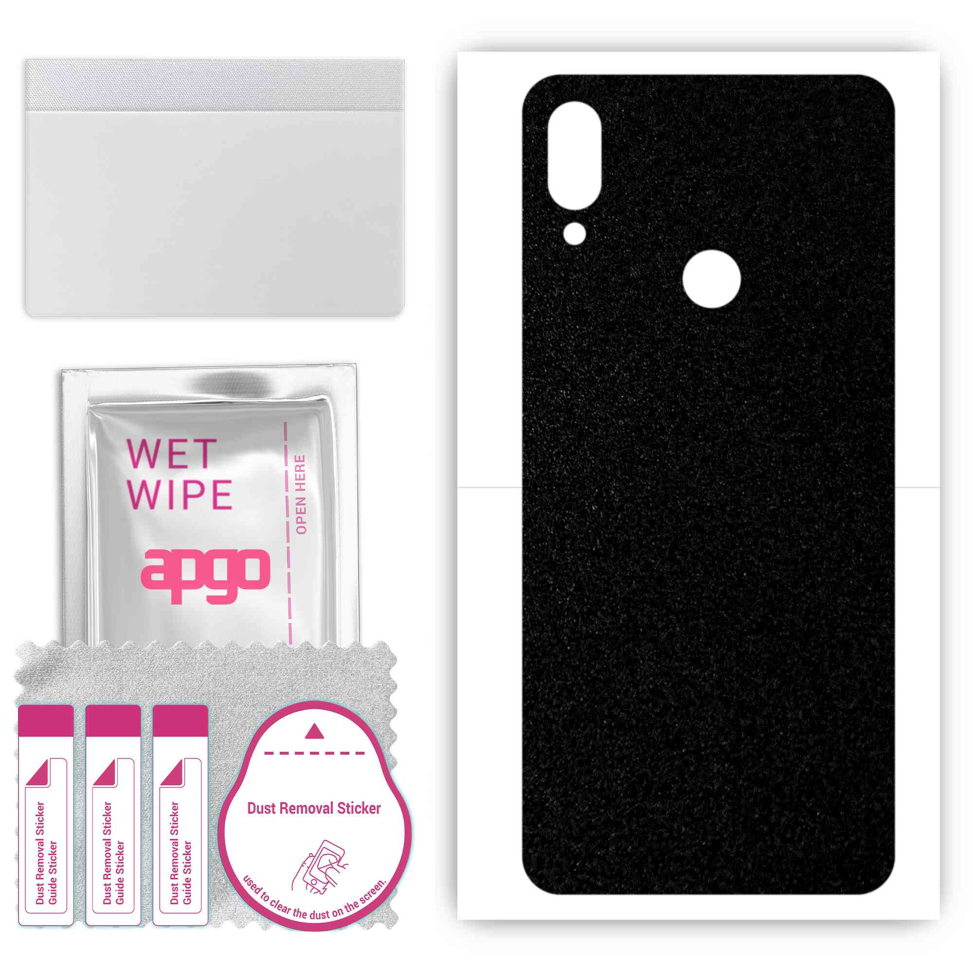 Apgo Protective Skin Sticker для задньої панелі, сумісний із Xiaomi Redmi Note 7 Pro, Wrap Film, Foil, Vinyl - Pattern Matte Black
Apgo Protective Skin Sticker для задньої панелі, сумісний із Xiaomi Redmi Note 7 Pro, Wrap Film, Foil, Vinyl - Pattern Matte Black