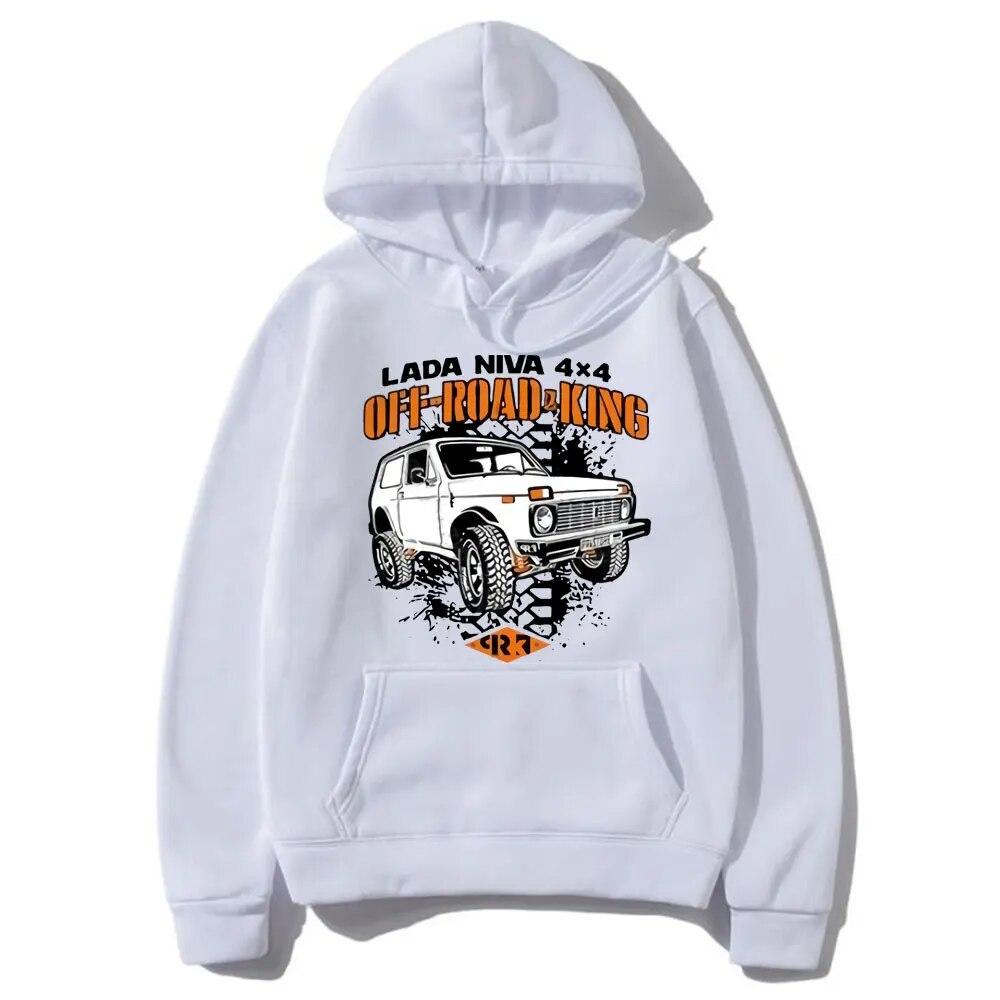 LADA NIVE 4X4 OFF-ROAD KING Car Graphic Print Hoodie Unisexs Women Outdoor Oversized Hoodies Fashion y2k Brand Unisex Streetwear Unisex
LADA NIVE 4X4 OFF-ROAD KING Car Graphic Print Hoodie Unisexs Women Outdoor Oversized Hoodies Fashion y2k Brand Unisex Streetwear Unisex