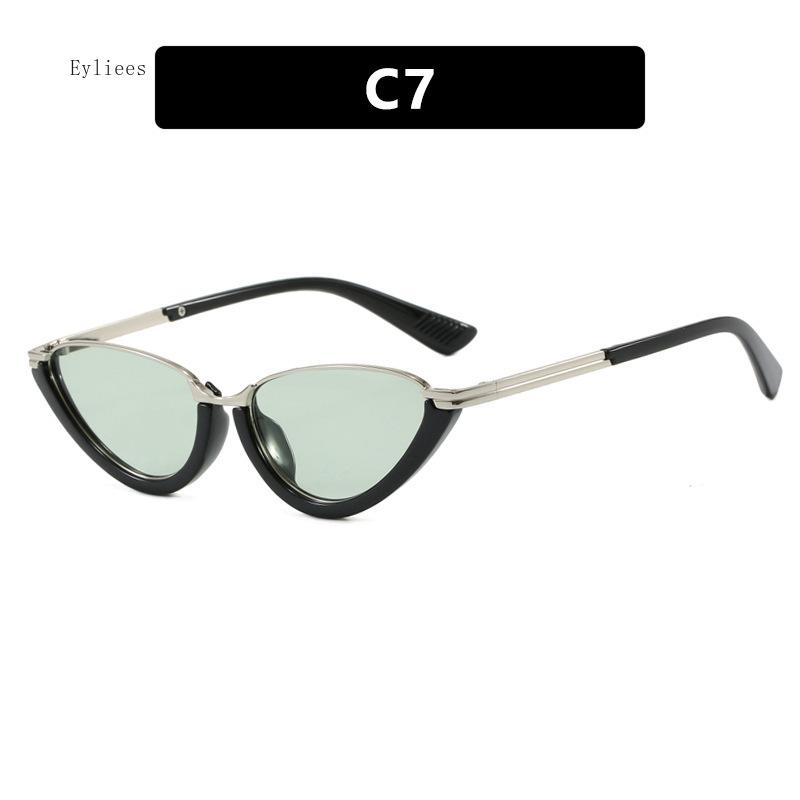 New Compact Small Frame Construction Cat-Eye Fashion Stylish Fashion Fashionable Trendy Personalized Alloy Metal Sun Protection Glasses Women
New Compact Small Frame Construction Cat-Eye Fashion Stylish Fashion Fashionable Trendy Personalized Alloy Metal Sun Protection Glasses Women
