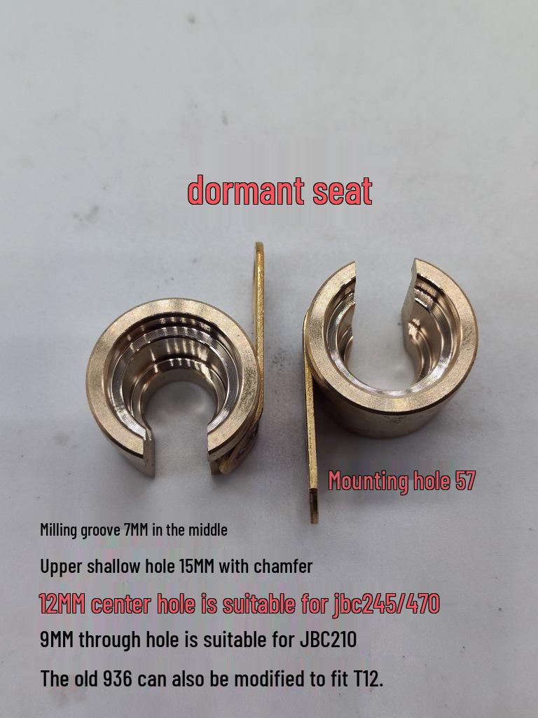 Universal All-Aluminum Soldering Iron Sleep Stand for C245, C210, and C470.
Universal All-Aluminum Soldering Iron Sleep Stand for C245, C210, and C470.