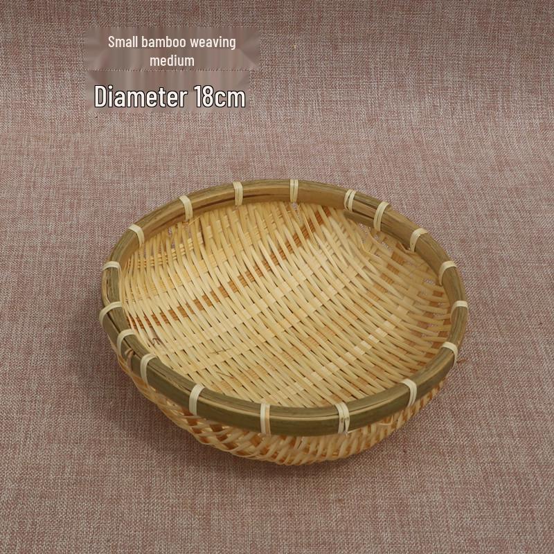 Round Handmade Bamboo Weaving Basket - Storage, Winnowing, Fruit and Vegetable Washing Sieve
Round Handmade Bamboo Weaving Basket - Storage, Winnowing, Fruit and Vegetable Washing Sieve