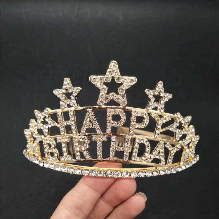 Party crown five-pointed star letter hair crown HAPPY BIRTHDAY birthday crown cake decoration
Party crown five-pointed star letter hair crown HAPPY BIRTHDAY birthday crown cake decoration