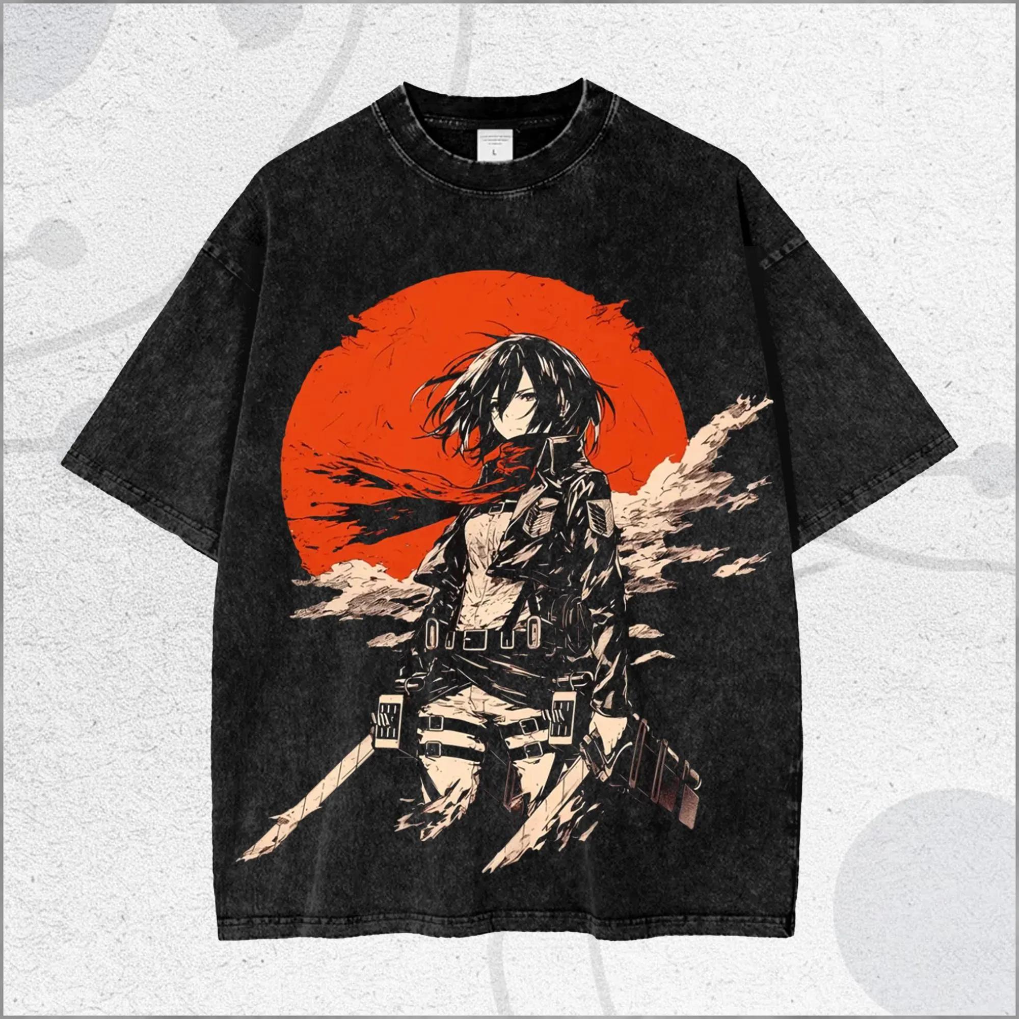 Relaxing and Comfortable Vintage Washed Shirt Retro Grunge Graphic on Titan Mikasa Ackerman New Cotton Summer Tshirt L
Relaxing and Comfortable Vintage Washed Shirt Retro Grunge Graphic on Titan Mikasa Ackerman New Cotton Summer Tshirt L