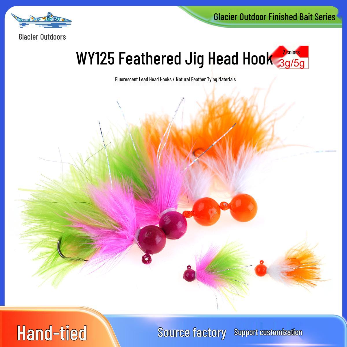 Feathered Lead JIG Hook for Fly Fishing and Casting (WY125) 5g помаранчевий
Feathered Lead JIG Hook for Fly Fishing and Casting (WY125) 5g помаранчевий
