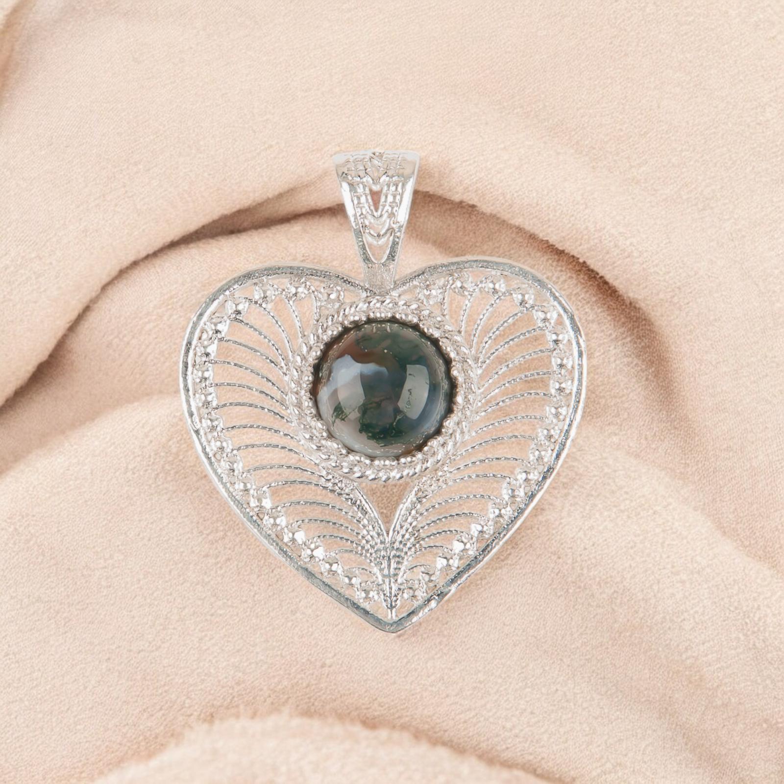 Moss Agate Gemstone 925 Sterling Silver Jewelry Pendant 1.4 For Birthday Gift CP-15-33
Moss Agate Gemstone 925 Sterling Silver Jewelry Pendant 1.4 For Birthday Gift CP-15-33