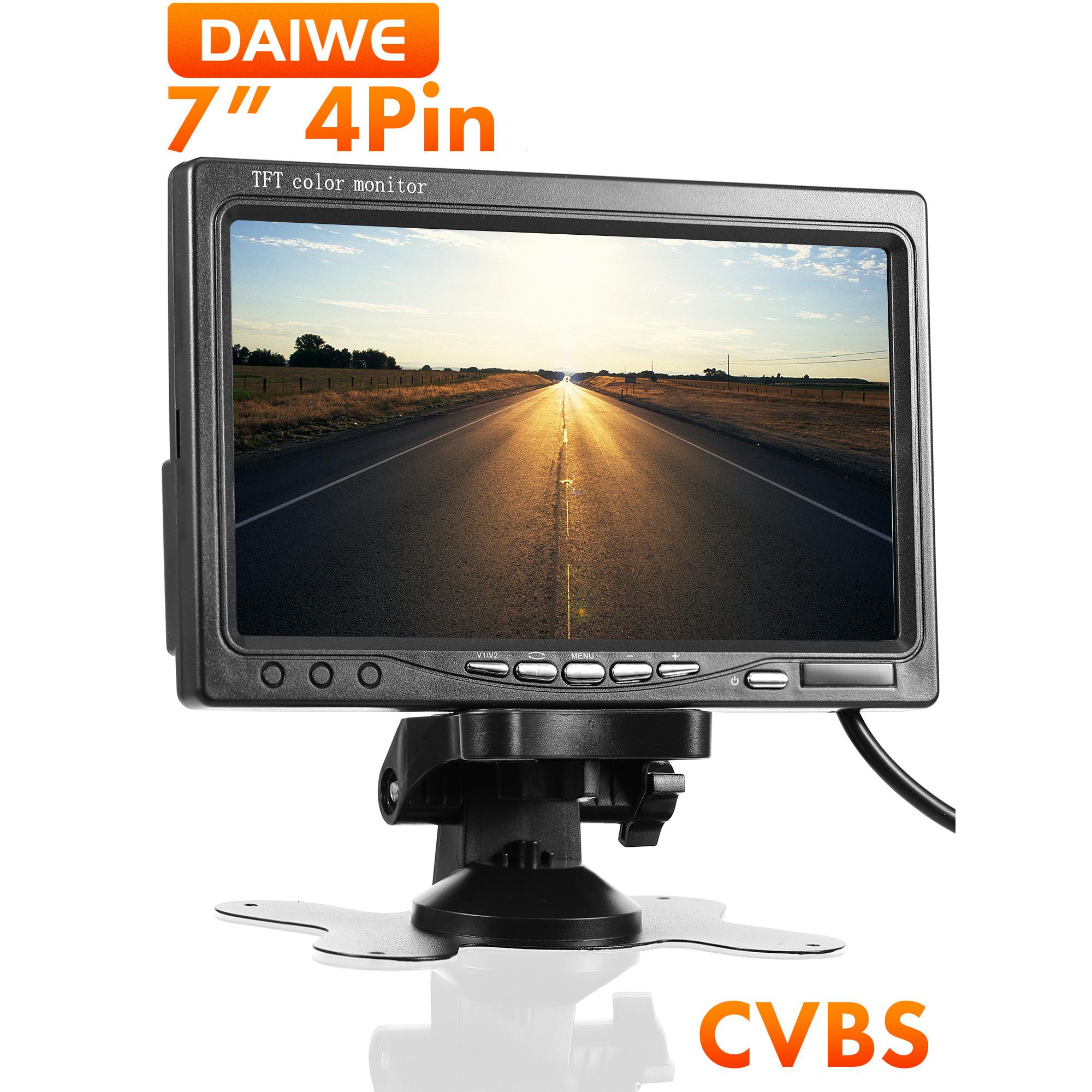 (DAIWE) 7-inch CVBS reversing monitor, suitable for trucks, trailers, pickups, vans, campers, and CCTV monitoring systems.
(DAIWE) 7-inch CVBS reversing monitor, suitable for trucks, trailers, pickups, vans, campers, and CCTV monitoring systems.